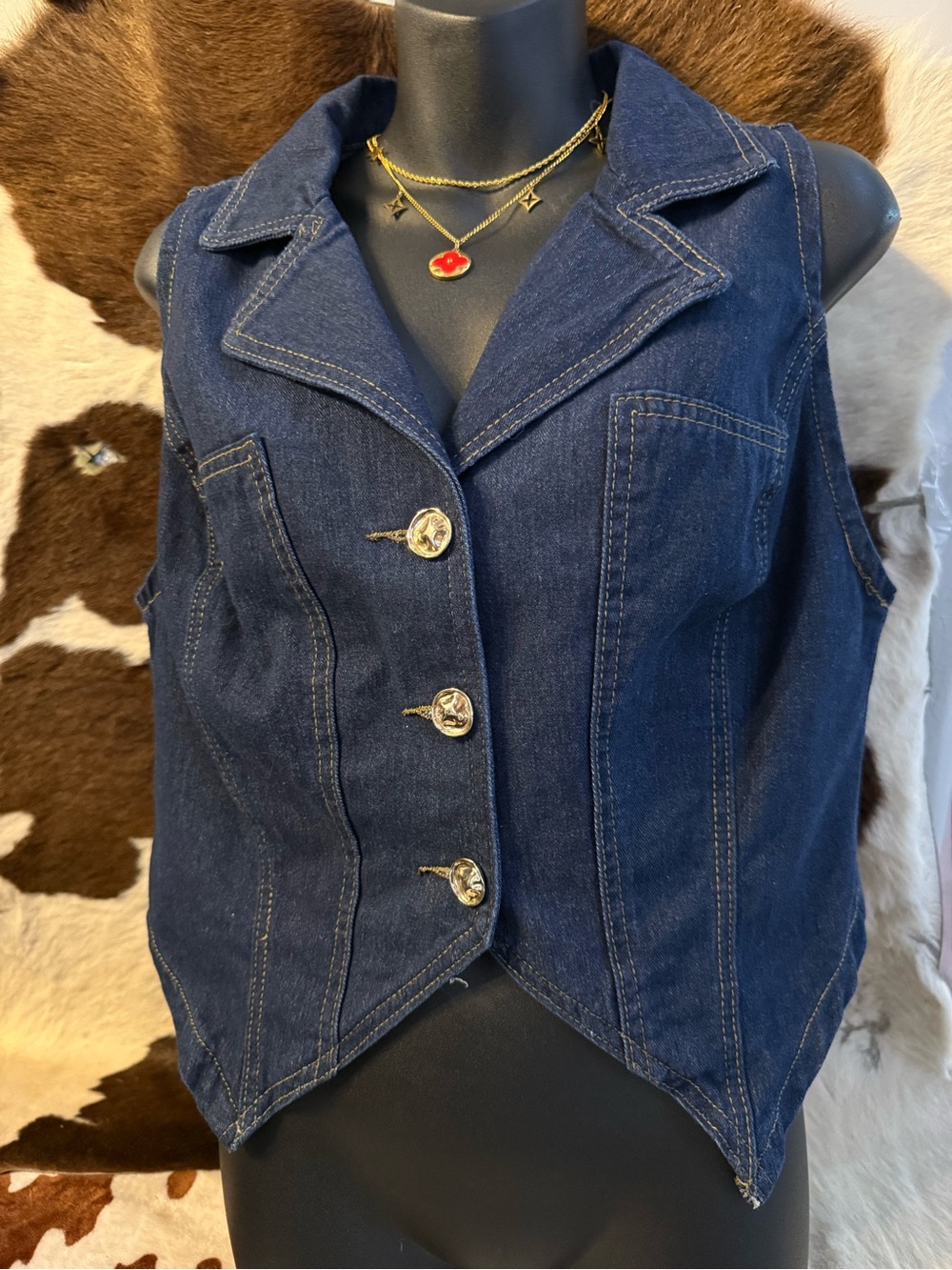 SHEIN Curve Dark Blue Denim Labeled DXL